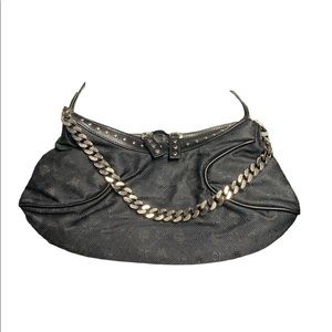 ⭐️⭐️⭐️⭐️Authentic Black with Silver hardware Medusa Versace shoulder bag⭐️⭐️🌟